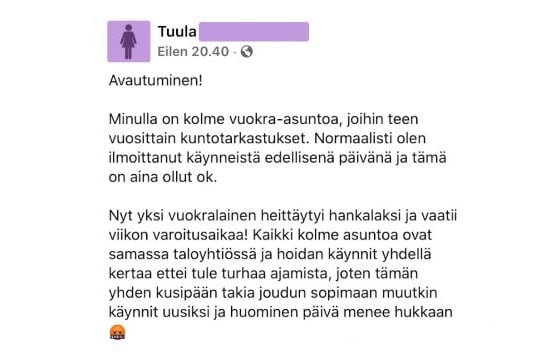 Feissarimokat: Vuokraemäntä Haukkuu Vuokralaista – Syy On Aika Huvittava